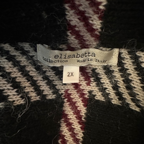 Elisabetta Collection Wrap Print Sweater Size 2X - Picture 4 of 4
